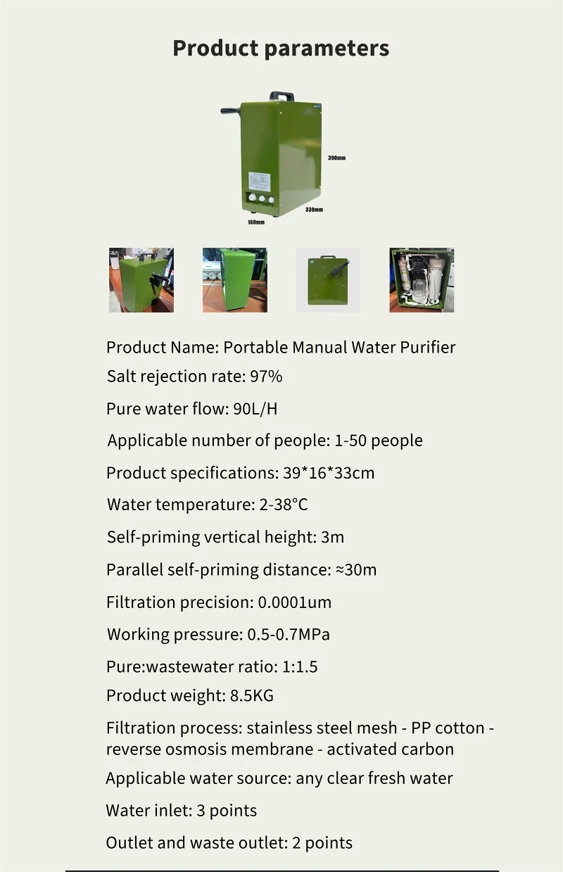RO Manual Water Purifier RO Manual Water Purifier